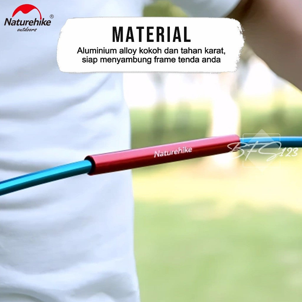 Naturehike Tent Frame Set 4 Pcs Frame Repair Kit NH17A001-W Part Penyambung Frame Tenda Alumunium Aloy