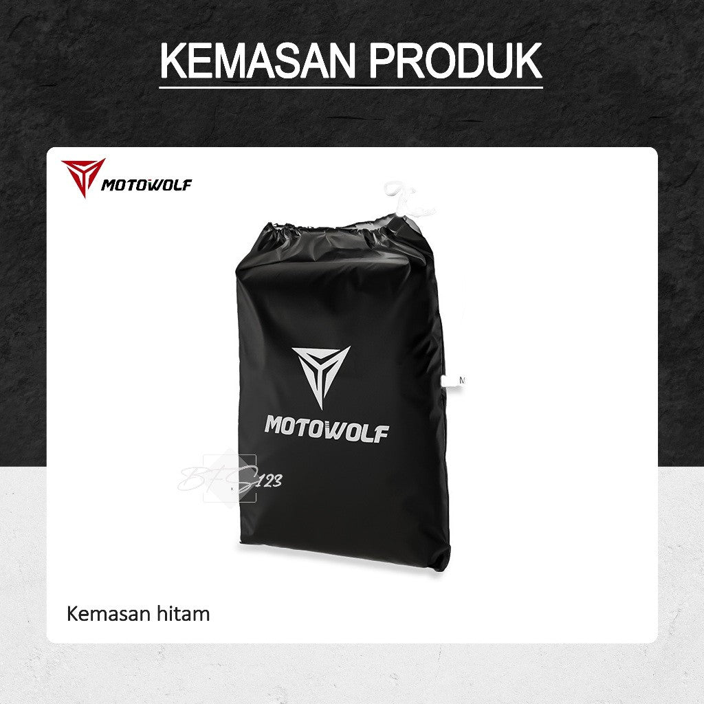 MOTOWOLF MDL0802B Tutup Cover Body Motor Tebal Tahan Debu Cover Body Sepeda Listrik