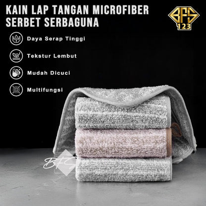 Hand Towel Microfiber Lap Tangan Gantung Serbet Kain Lap Dapur Serbaguna