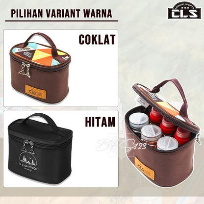 Cls Paket Botol Bumbu Set 6 In 1 Oxford Cloth Storage Bag Campervan Outdoor
