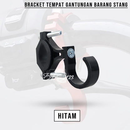 Bracket Tempat Gantungan Kait Hook Cantolan Barang Stang Motor Sepeda Aluminium Aloy