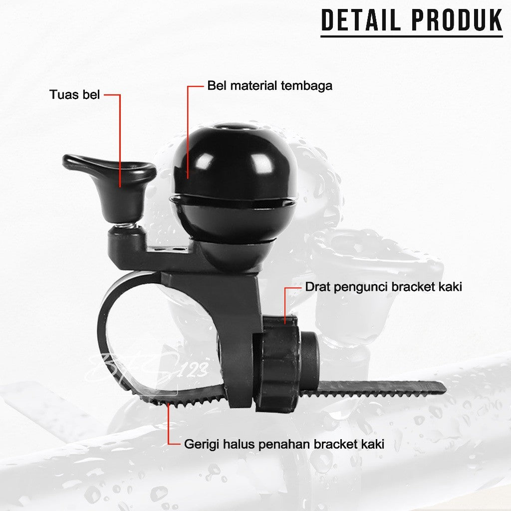 Bel Sepeda Ting Ting Premium Quick Release Bicycle Bell Sepeda MTB