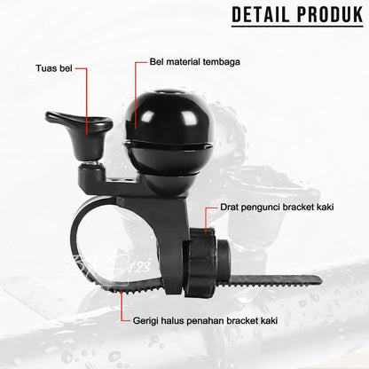 Bel Sepeda Ting Ting Premium Quick Release Bicycle Bell Sepeda MTB