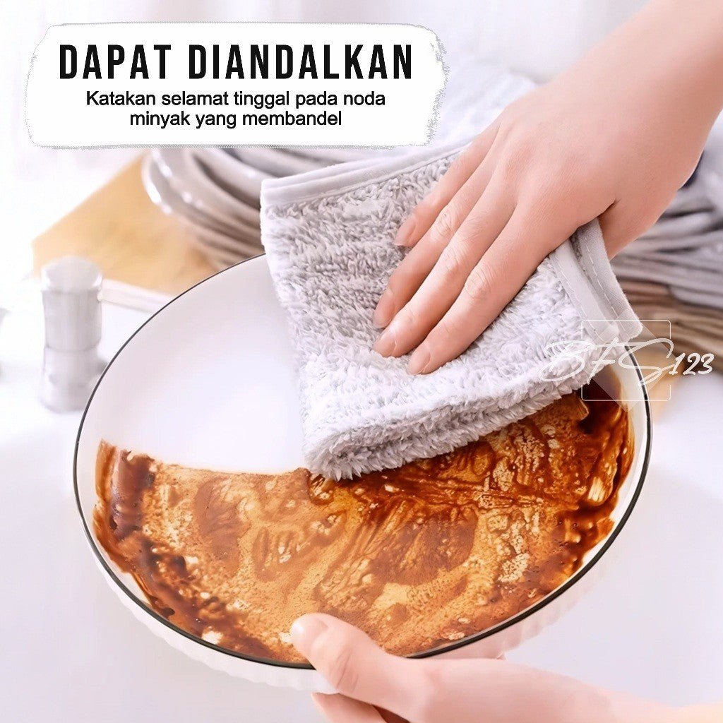 Hand Towel Microfiber Lap Tangan Gantung Serbet Kain Lap Dapur Serbaguna