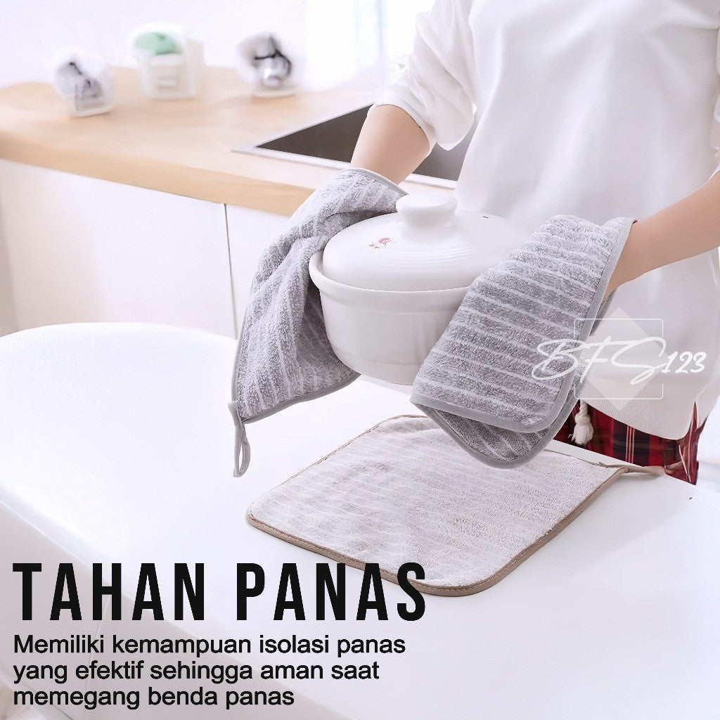 Hand Towel Microfiber Lap Tangan Gantung Serbet Kain Lap Dapur Serbaguna