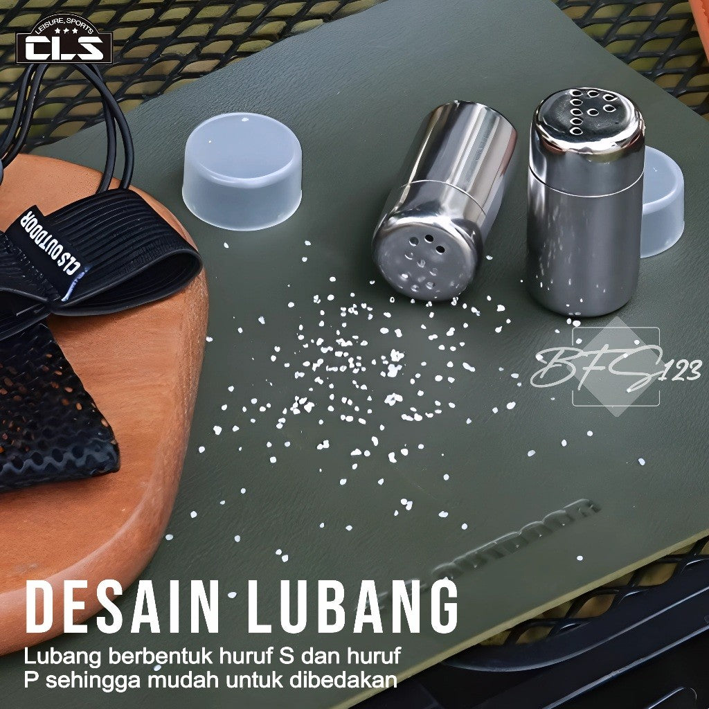 Tempat Bumbu Camping Portable Seasoning 2 Bottle + Storage BAG CLS