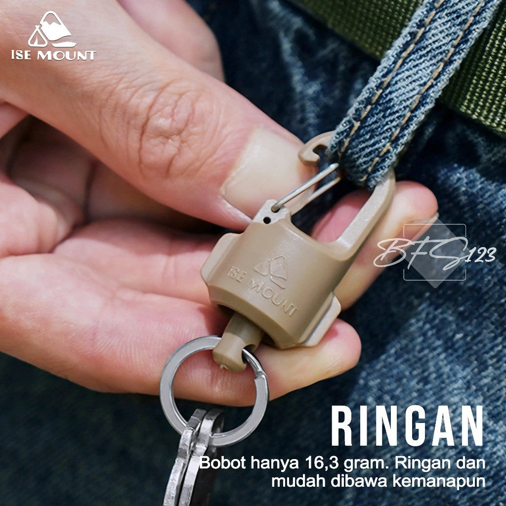 ISE Mount Gantungan Kunci Magnetic Carabiner Quick Release Gantungan Barang Strong Magnet Hook
