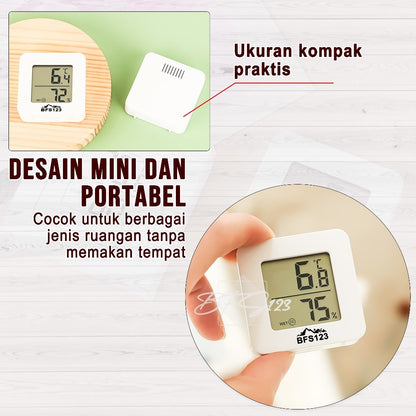 BFS123 Termometer Ruangan Digital Mini Hygrometer Suhu Ruangan