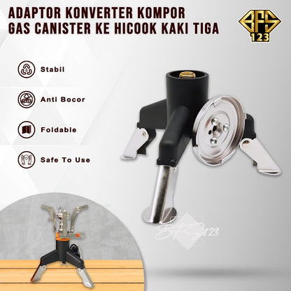 Adaptor Konverter Kompor Gas Canister ke Hicook Kaki Tiga