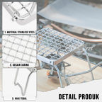 Alat Panggang Lipat BBQ Grill Kompor Camping Portable Stainless Steel