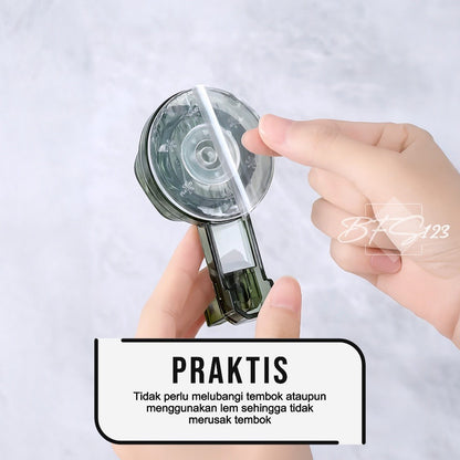 Gantungan Dinding Suction Putar Gantungan Hisap Magic Hook Kamar Mandi Dapur Serbaguna