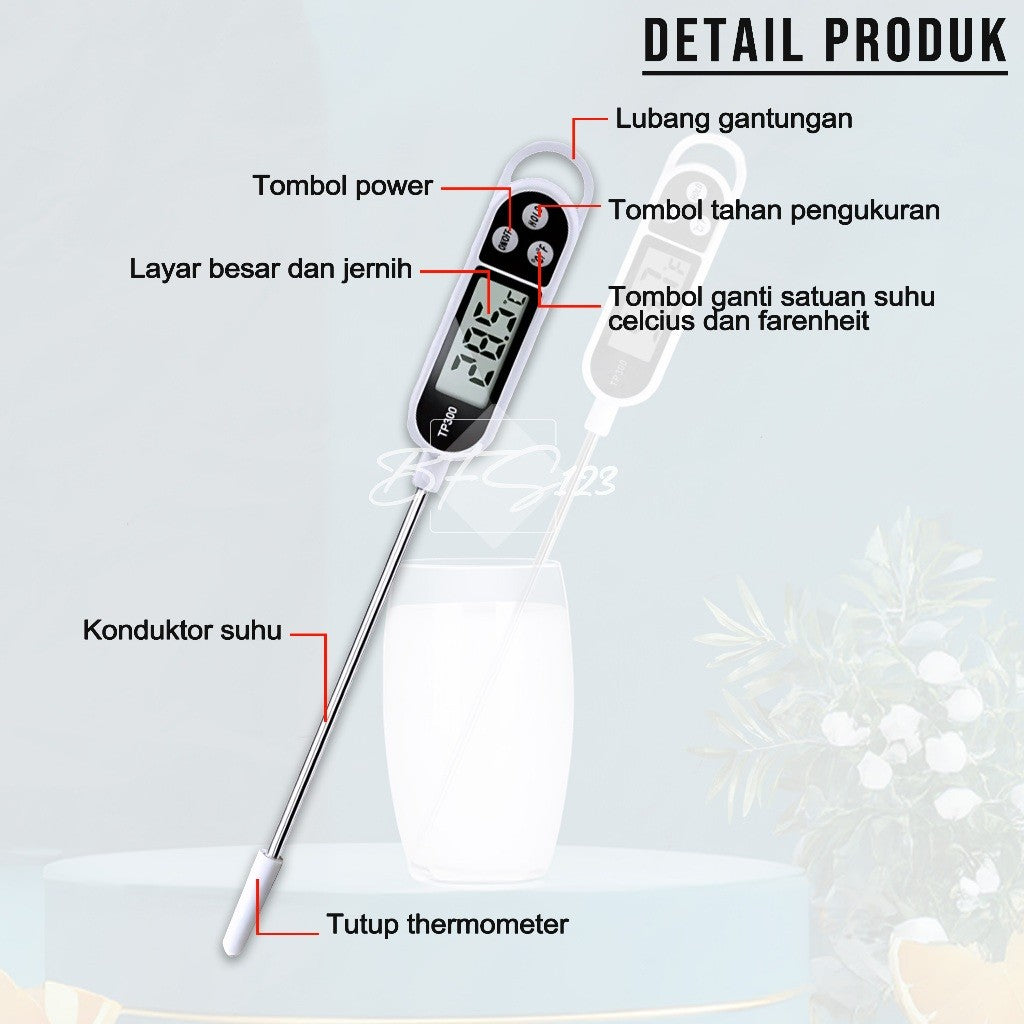 Termometer Suhu Makanan Minuman TP300 Digital Food Thermometer Pengukur Suhu