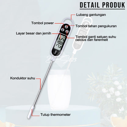 Termometer Suhu Makanan Minuman TP300 Digital Food Thermometer Pengukur Suhu