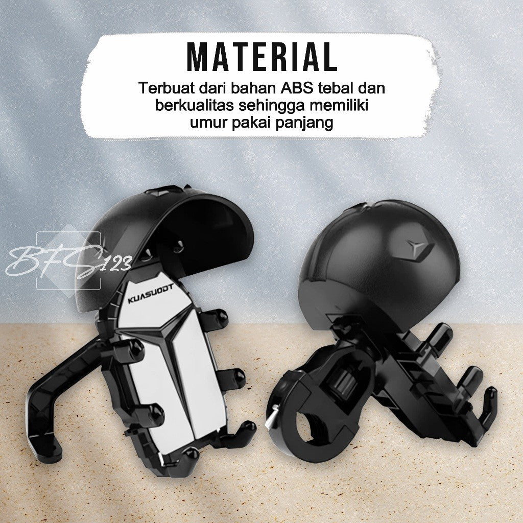 KUASUOOT Holder Hp Motor Model Helm Sun Cover Pelindung Matahari Hujan Anti Guncang EVA Soft Pad