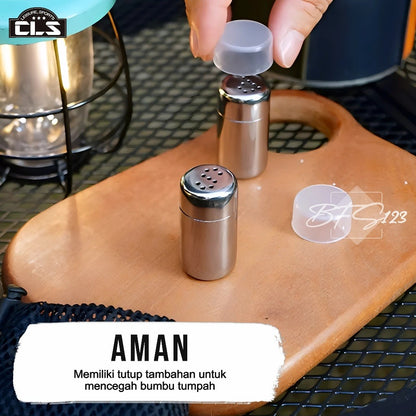 Tempat Bumbu Camping Portable Seasoning 2 Bottle + Storage BAG CLS