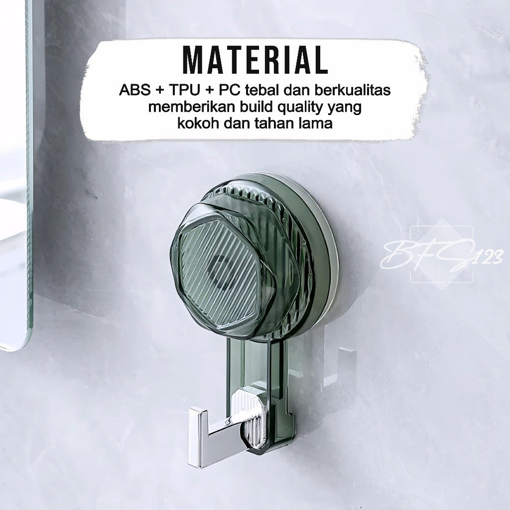 Gantungan Dinding Suction Putar Gantungan Hisap Magic Hook Kamar Mandi Dapur Serbaguna