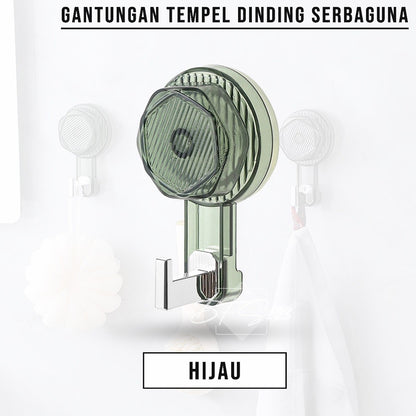 Gantungan Dinding Suction Putar Gantungan Hisap Magic Hook Kamar Mandi Dapur Serbaguna