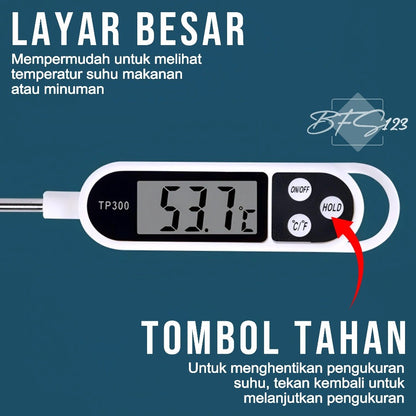 Termometer Suhu Makanan Minuman TP300 Digital Food Thermometer Pengukur Suhu