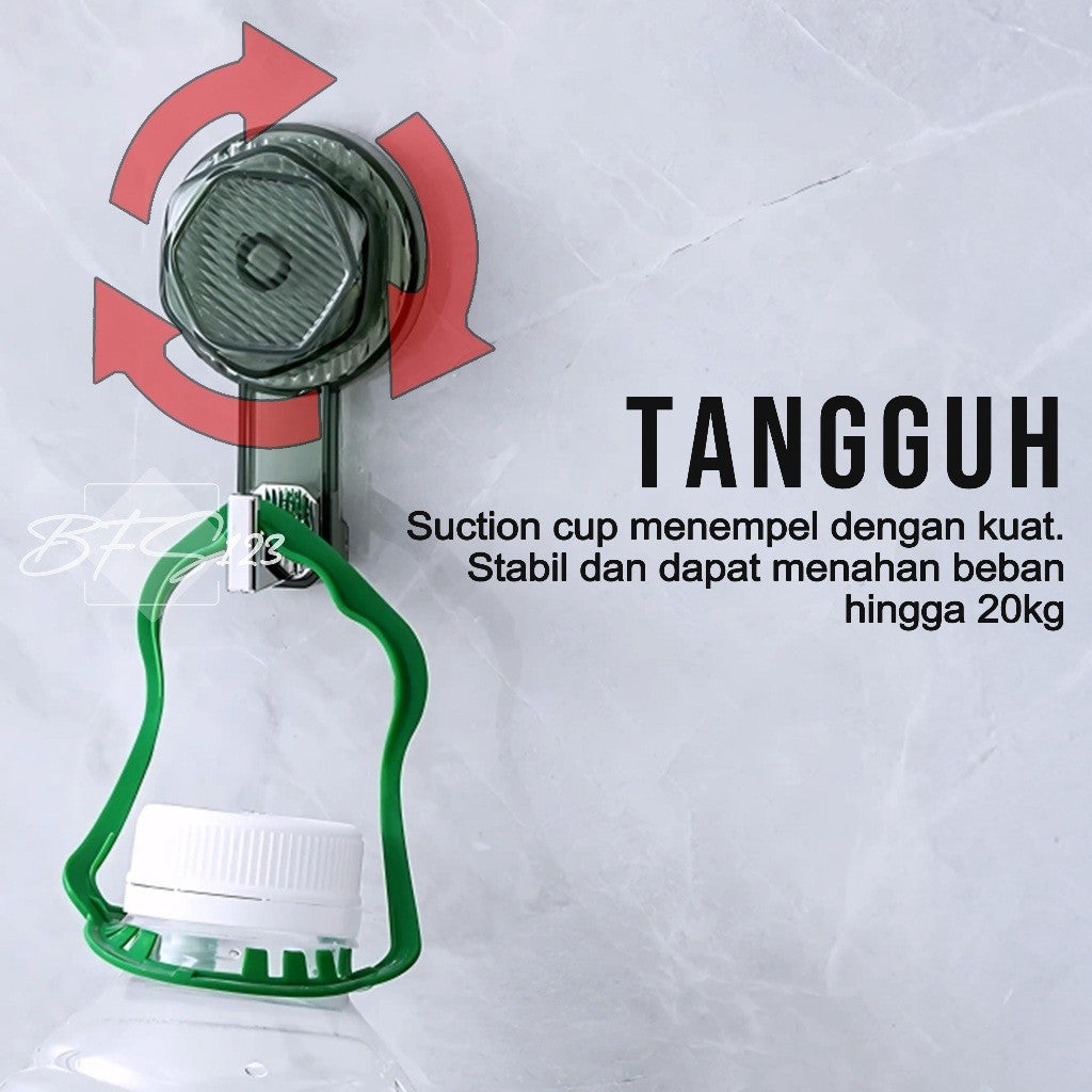 Gantungan Dinding Suction Putar Gantungan Hisap Magic Hook Kamar Mandi Dapur Serbaguna