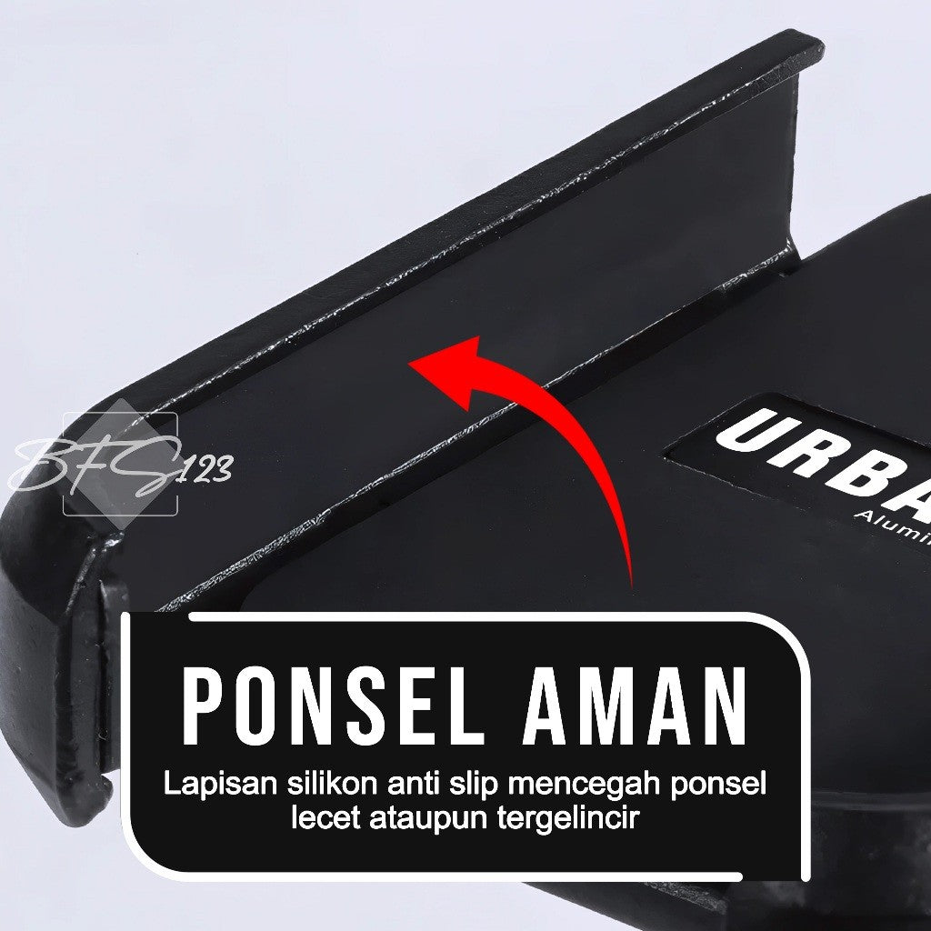 Phone Holder URBANMOTO V3 Holder HP Motor Bracket Spion Stang 360 Rotate Alumunium