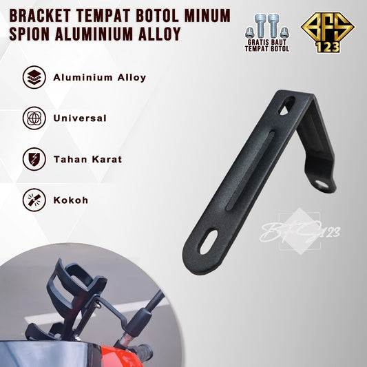 Bracket Spion Holder Botol Minum Motor Only Bracket Aluminium Aloy Bracket Bottle Holder