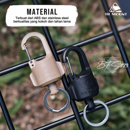 ISE Mount Gantungan Kunci Magnetic Carabiner Quick Release Gantungan Barang Strong Magnet Hook