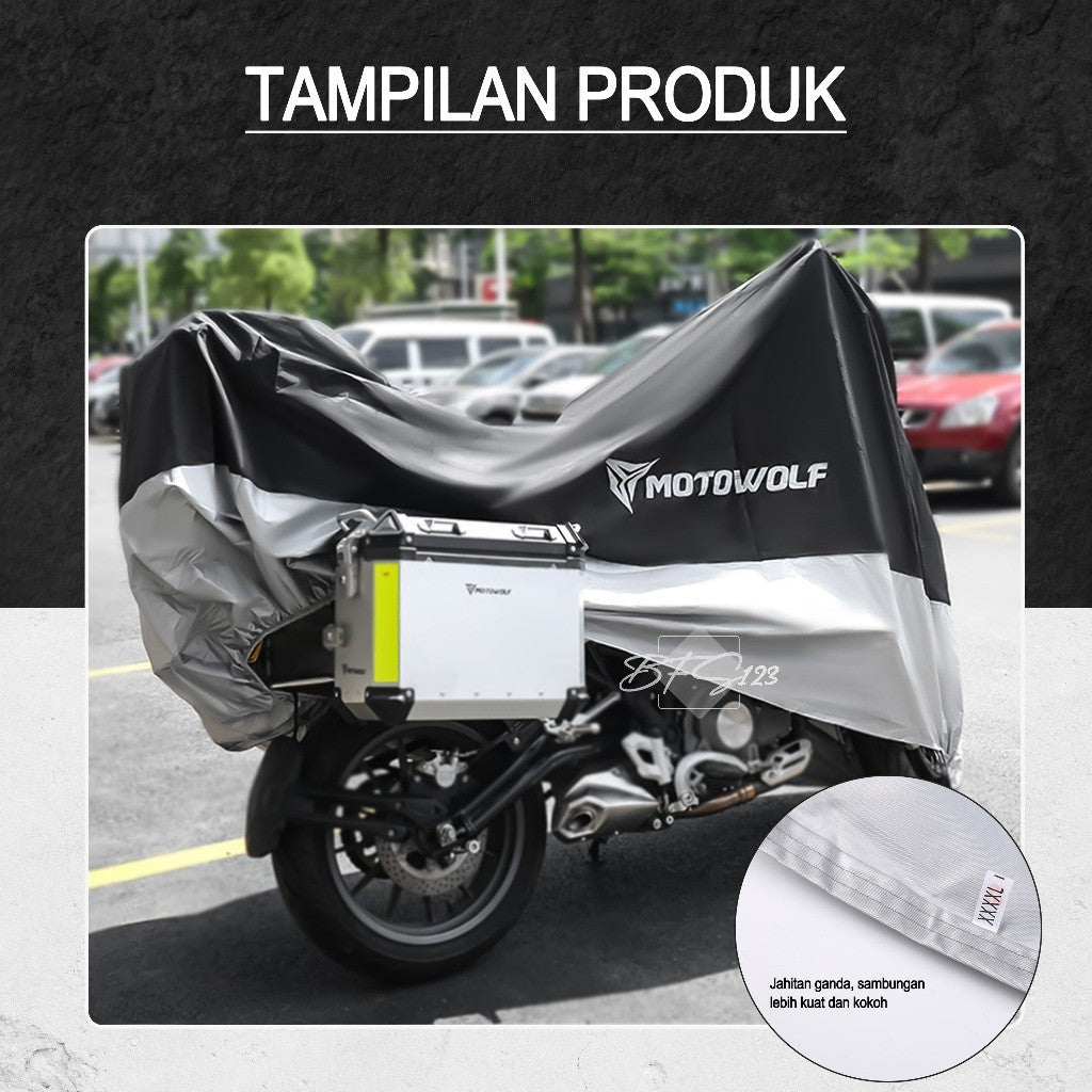MOTOWOLF MDL0802B Tutup Cover Body Motor Tebal Tahan Debu Cover Body Sepeda Listrik