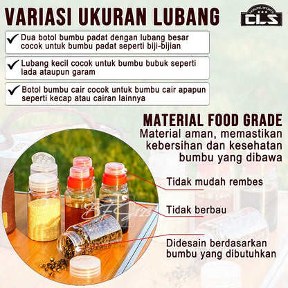 Cls Paket Botol Bumbu Set 6 In 1 Oxford Cloth Storage Bag Campervan Outdoor
