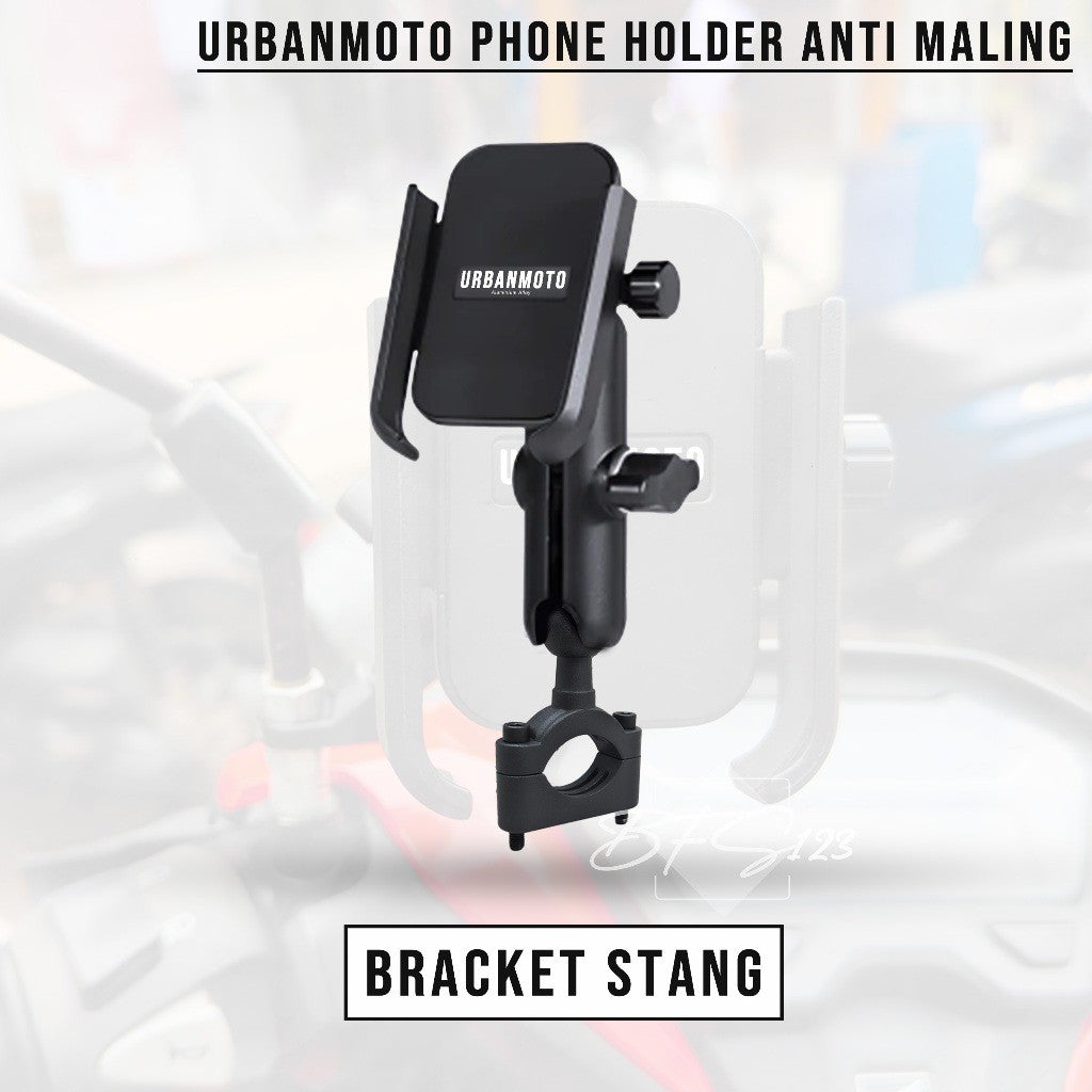 Phone Holder URBANMOTO V3 Holder HP Motor Bracket Spion Stang 360 Rotate Alumunium
