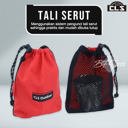 Paket 5 Pcs Mesh Bag Tas Penyimpanan Baju Alat Mandi Travelling Kompor Camping Oxford 200D
