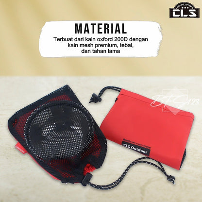 Paket 5 Pcs Mesh Bag Tas Penyimpanan Baju Alat Mandi Travelling Kompor Camping Oxford 200D