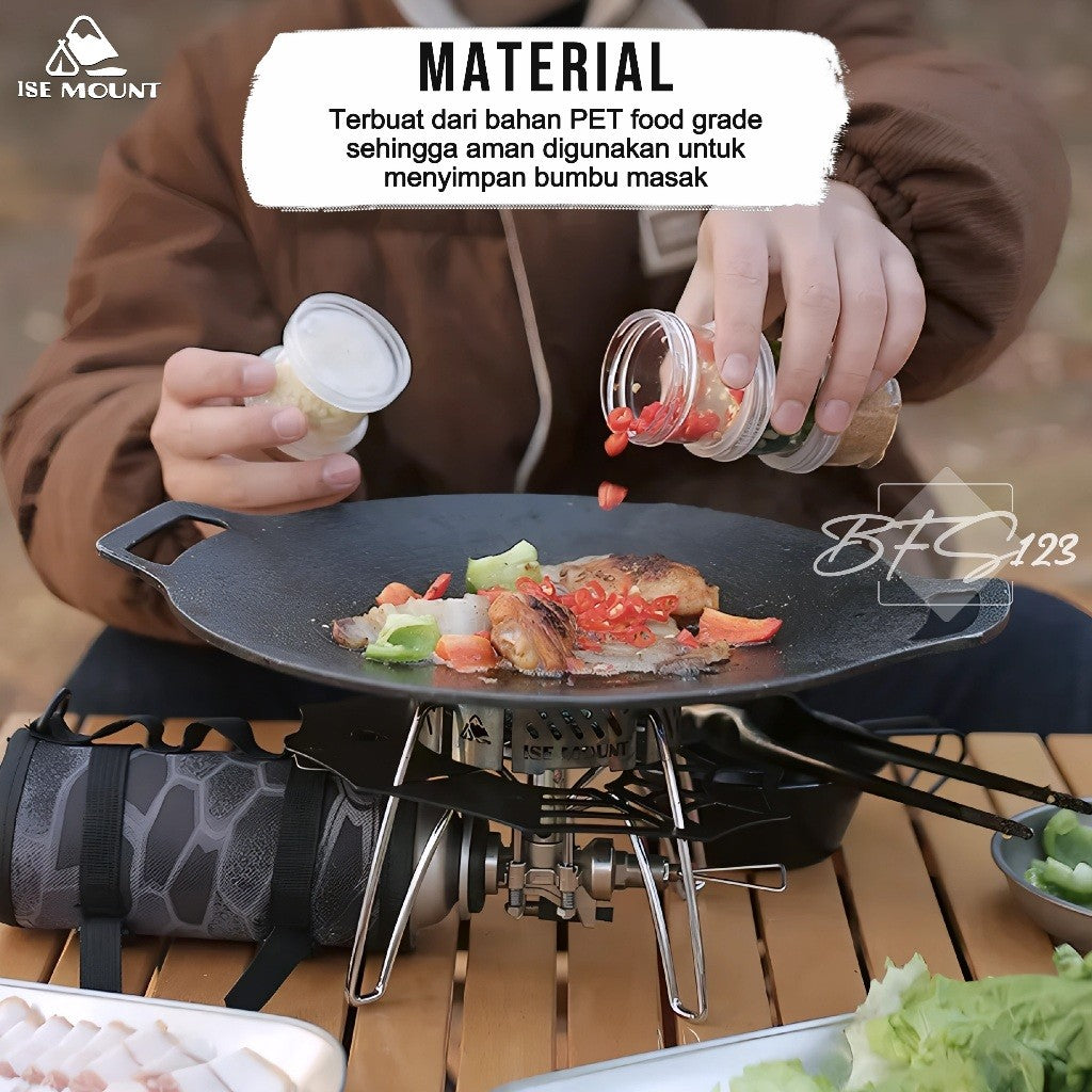 ISE MOUNT Set 5 Pcs Tempat Bumbu Camping Seasoning Box Campervan Plus Storage BAG
