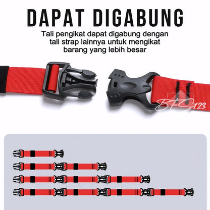 Tali Pengikat Barang Outdoor Tali Webbing Nylon 0,6-1,5 Meter Tali Strap Barang Camping Outdoor Hiking