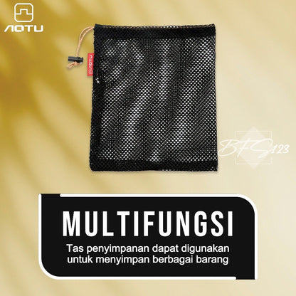 AOTU Mesh Bag Tas Jaring Serbaguna 20x29cm Travel Camping Hiking Storage