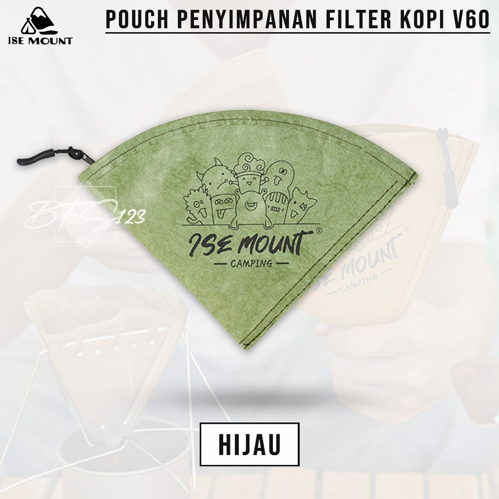 ISE MOUNT Storage Coffee Paper V60 Pouch Penyimpanan Kertas Dripper Kopi Filter