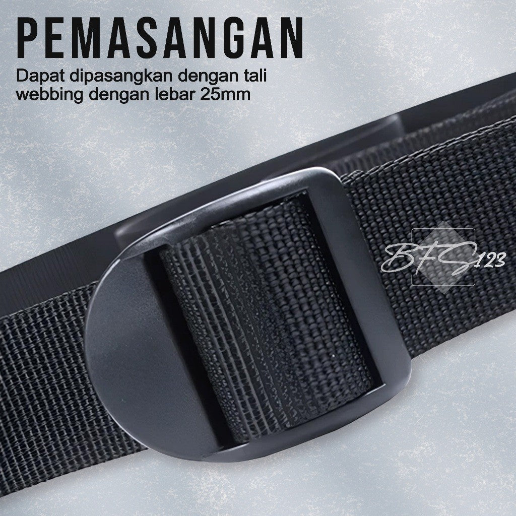 Ring Model Tangga Tali Tas Gesper Tali Strap Buckle Webbing 25mm