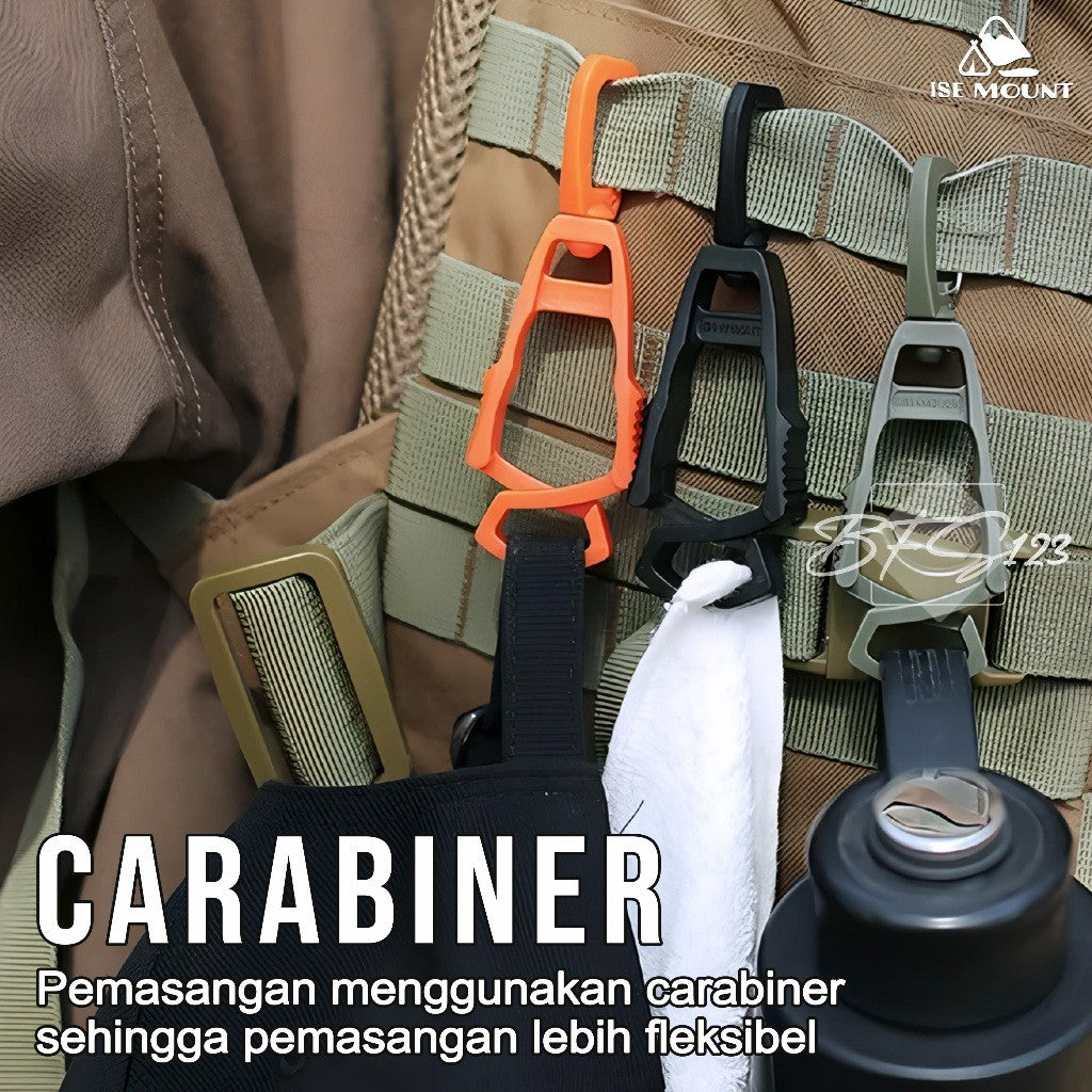 ISE MOUNT Gantungan Carabiner Hook Jepit Sarung Tangan Gantung Barang Camping Outdoor