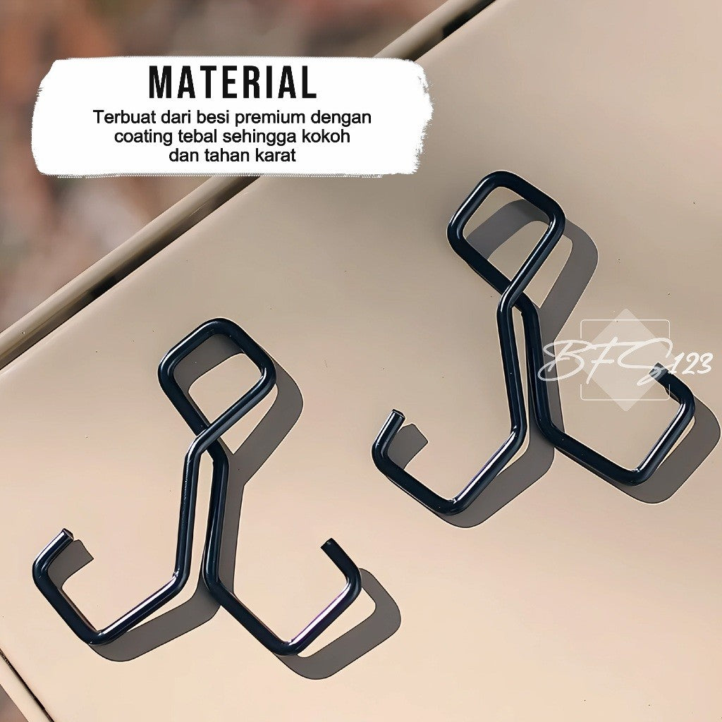 Gantungan Hook Hanger Dua Kaki Double Hook Gantungan Serbaguna Camping Hiking