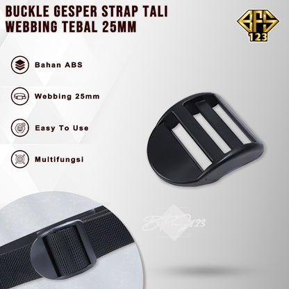 Ring Model Tangga Tali Tas Gesper Tali Strap Buckle Webbing 25mm