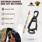 ISE MOUNT Gantungan Carabiner Hook Jepit Sarung Tangan Gantung Barang Camping Outdoor