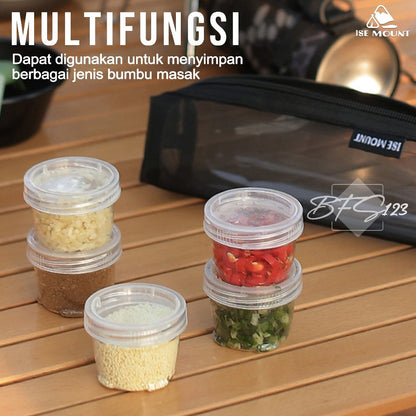 ISE MOUNT Set 5 Pcs Tempat Bumbu Camping Seasoning Box Campervan Plus Storage BAG