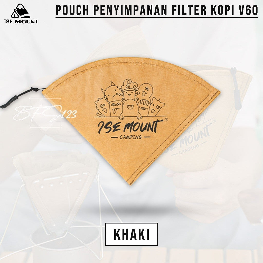 ISE MOUNT Storage Coffee Paper V60 Pouch Penyimpanan Kertas Dripper Kopi Filter