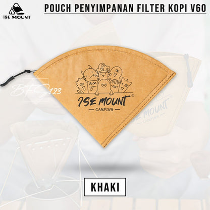 ISE MOUNT Storage Coffee Paper V60 Pouch Penyimpanan Kertas Dripper Kopi Filter