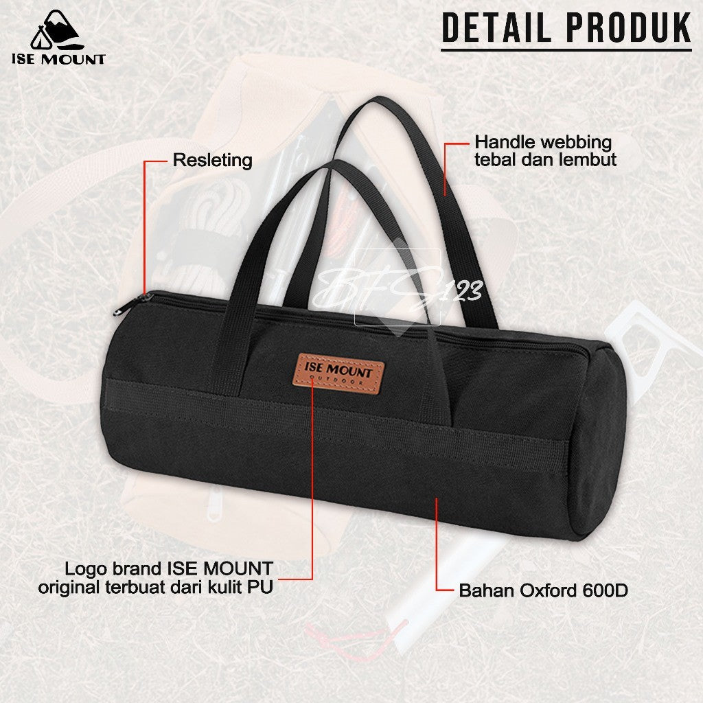 ISE MOUNT Tas Perkakas Tools Bag Tas Tenda Camping Outdoor Tas Organizer Multifungsi Oxford 600D 40cm x 15cm