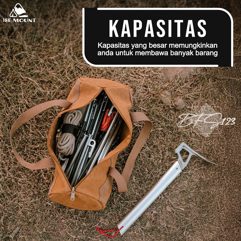 ISE MOUNT Tas Perkakas Tools Bag Tas Tenda Camping Outdoor Tas Organizer Multifungsi Oxford 600D 40cm x 15cm