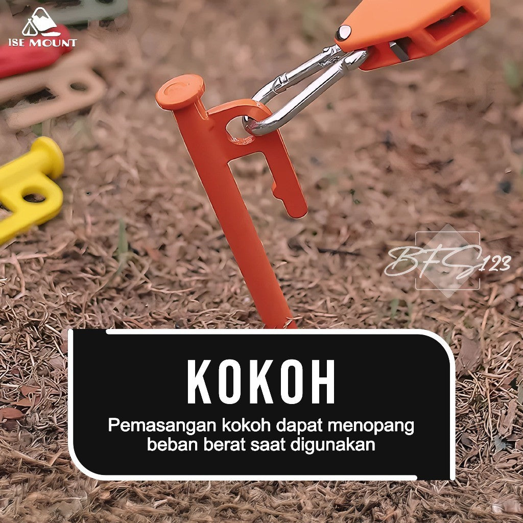 Pasak Tenda Camping Outdoor Material Baja 20 cm 30 cm Peralatan Tenda Camping Hiking