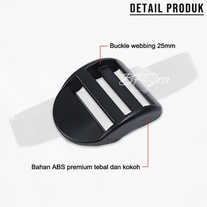 Ring Model Tangga Tali Tas Gesper Tali Strap Buckle Webbing 25mm