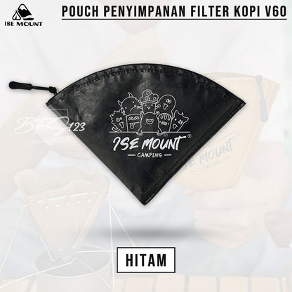 ISE MOUNT Storage Coffee Paper V60 Pouch Penyimpanan Kertas Dripper Kopi Filter
