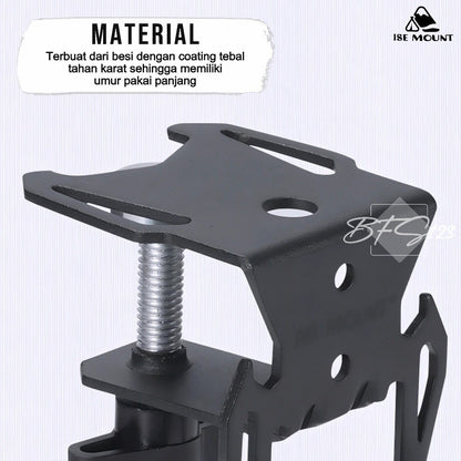 ISE MOUNT Bracket Gantung Gas Kaleng Canister Hicook Outdoor Clamp Meja Kuat Anti Slip Camping Outdoor