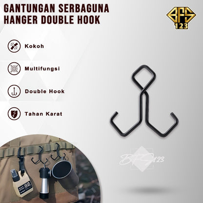 Gantungan Hook Hanger Dua Kaki Double Hook Gantungan Serbaguna Camping Hiking